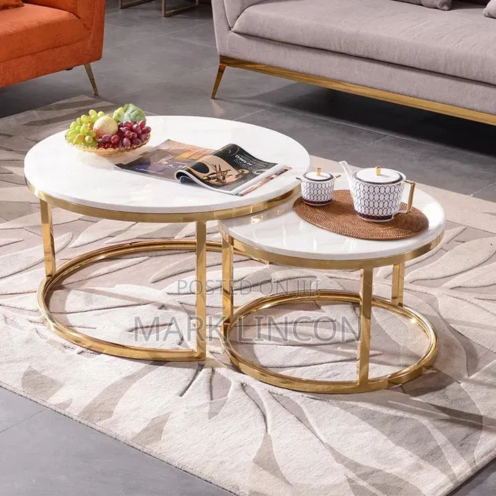 2pc Modern Nesting Bree Coffee Table Set