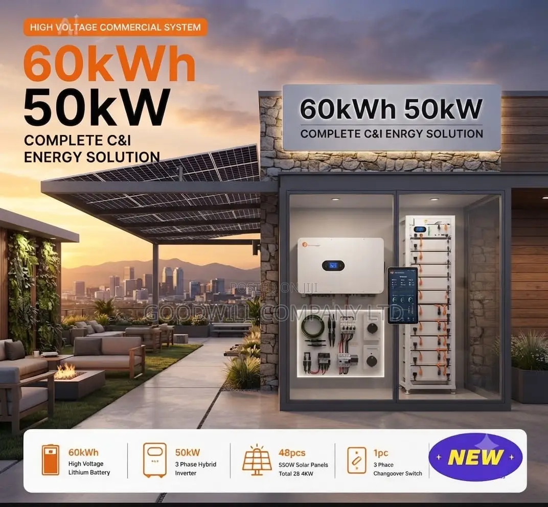 60kwh 50kva 3 Phase Comboindia Commercial Solar System Full Kit