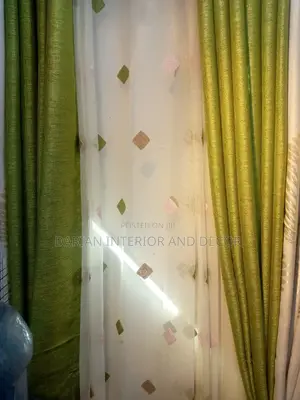 Lemon Green Curtains