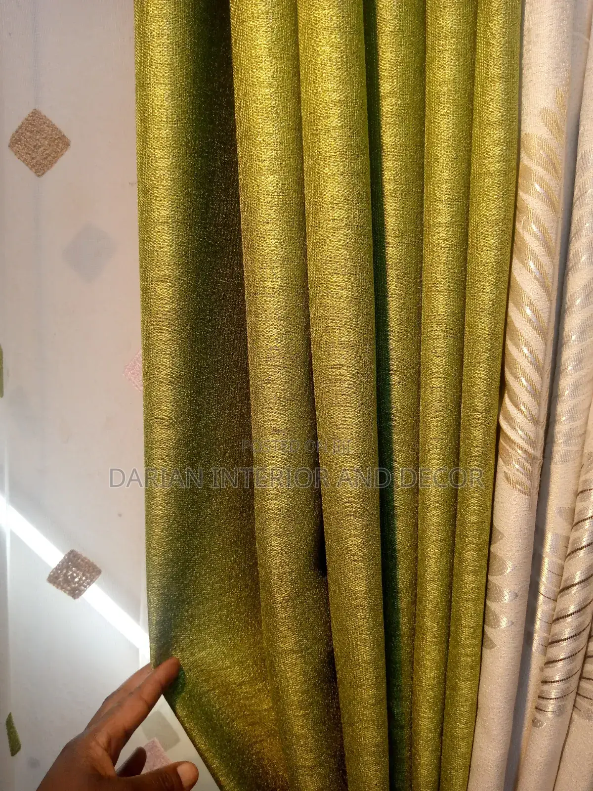 Lemon Green Curtains