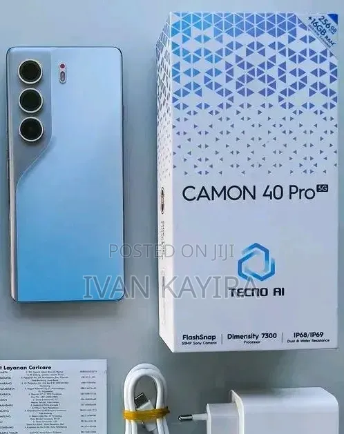 New Tecno Camon 40 Pro 5G 256 GB Blue
