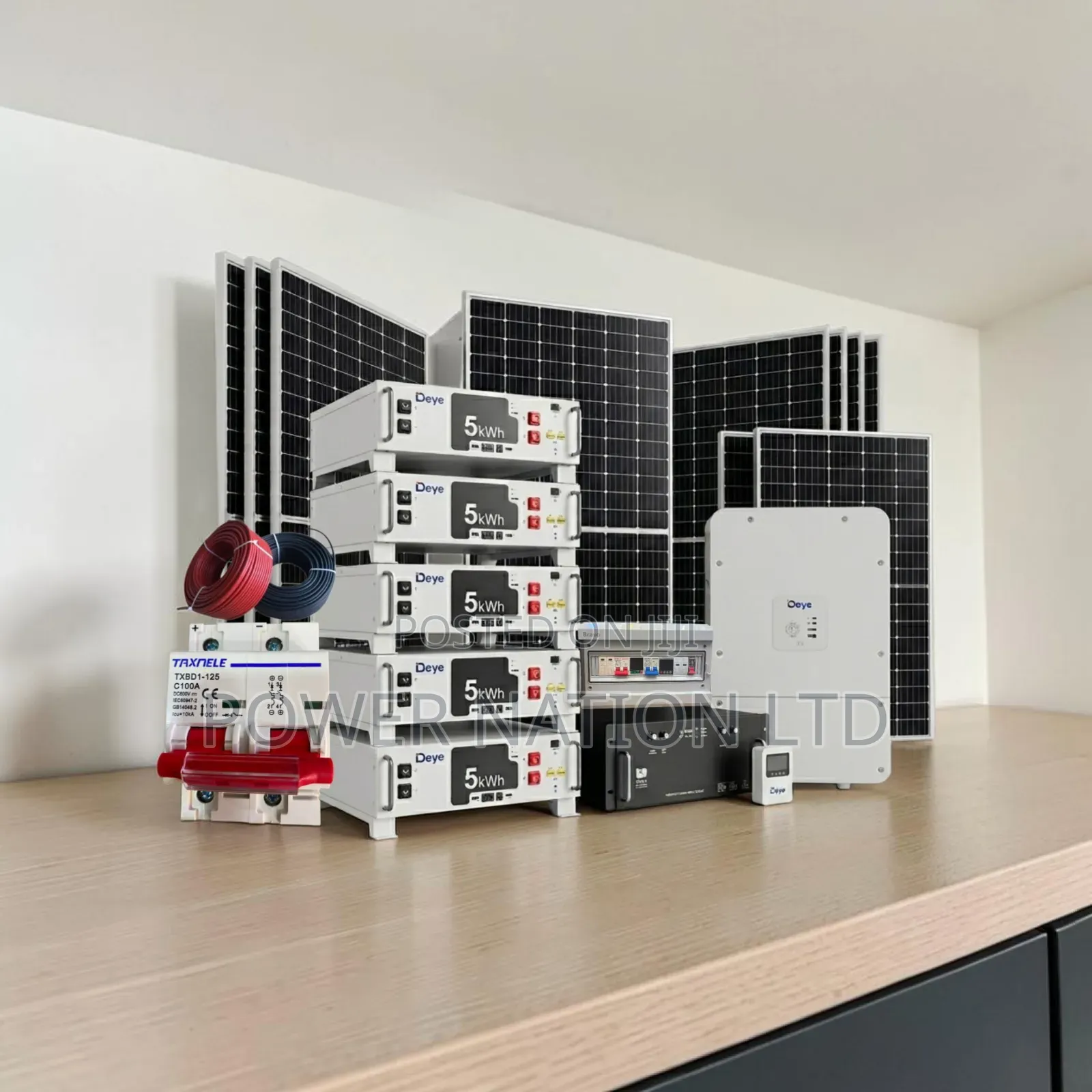 25kwh Deye Hybrid Solar System Full Kit