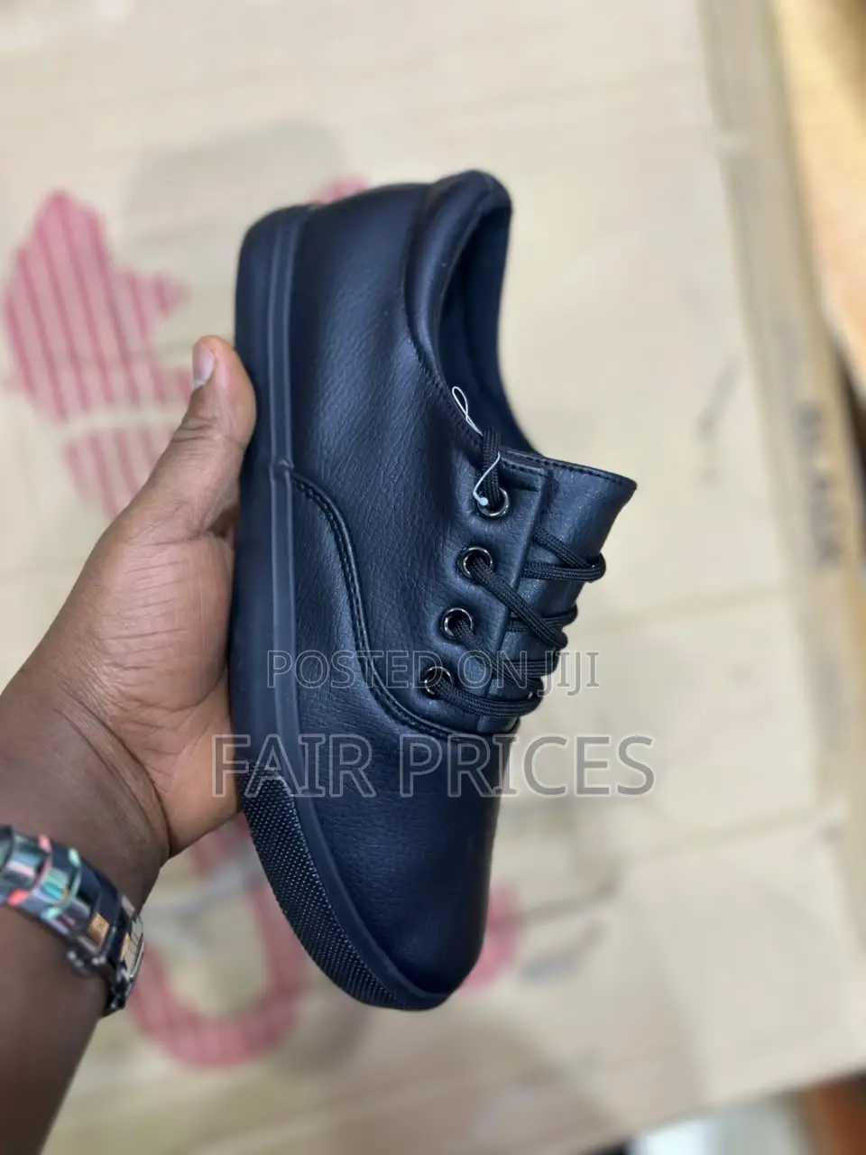 Men’S Leopard Leather Sneakers