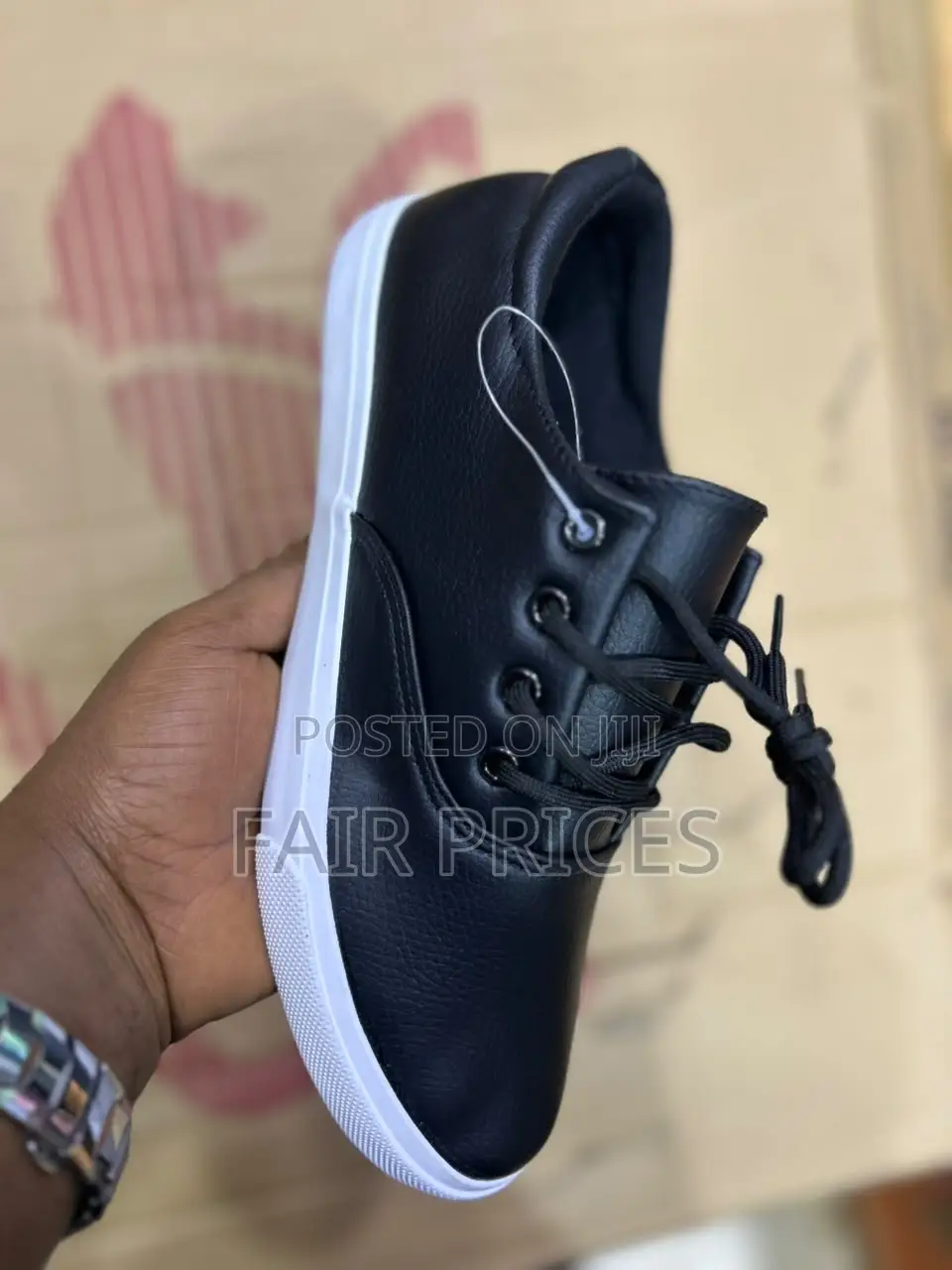 Men’S Leopard Leather Sneakers