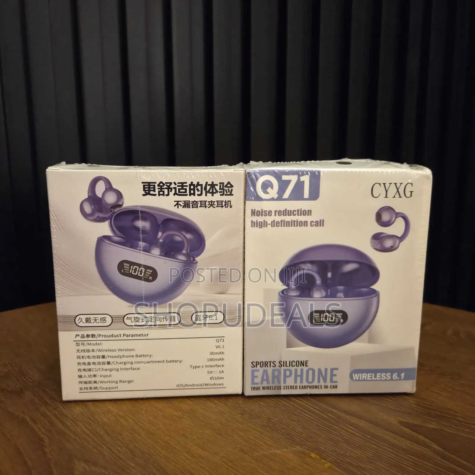 Cyxg Q71 Wireless Earphones - Noise Reduction High-Definition Call