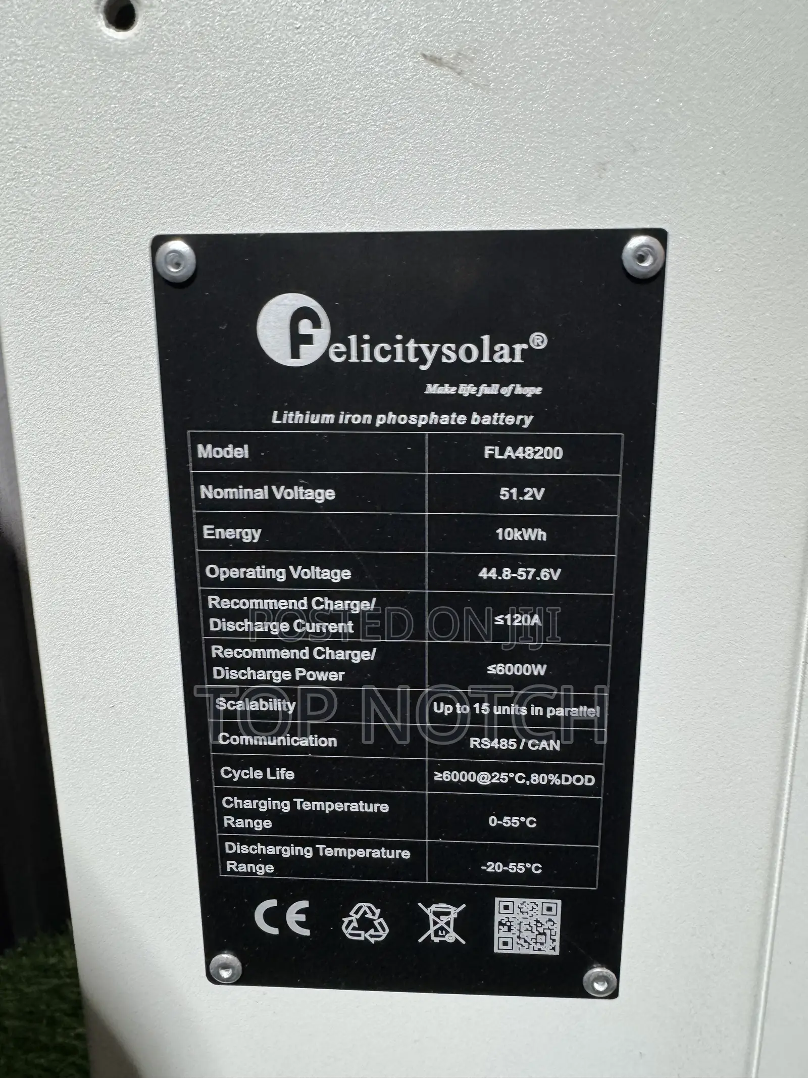10kwh/48v Lithium Battery