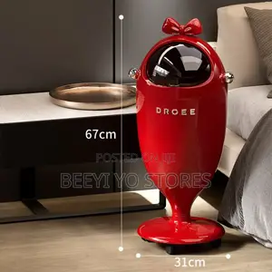 Modern Decorative Standing Trash Can With Bow Accent