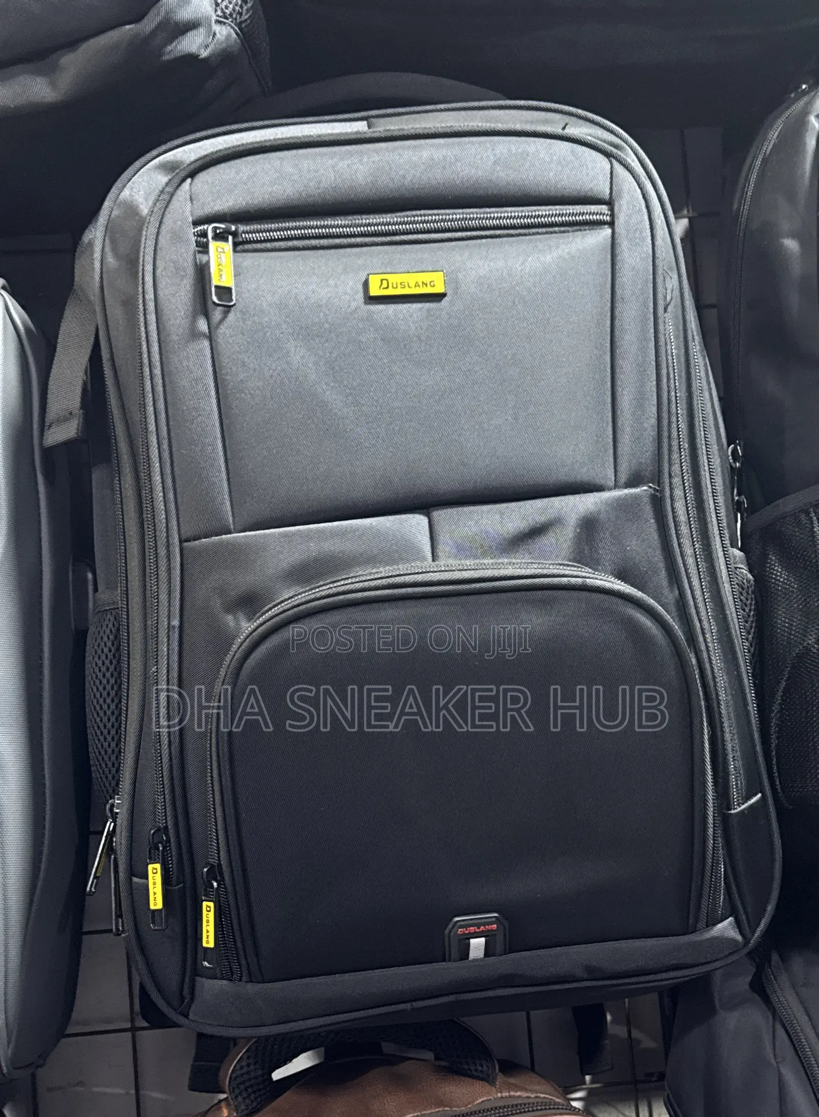 Duslang Yellow Zip Laptop Bag