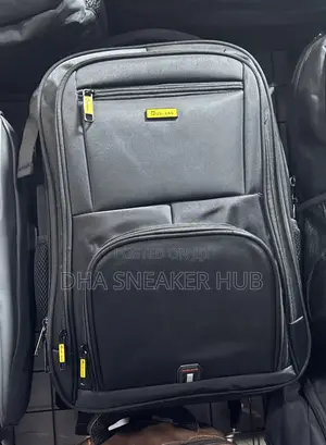 Duslang Yellow Zip Laptop Bag