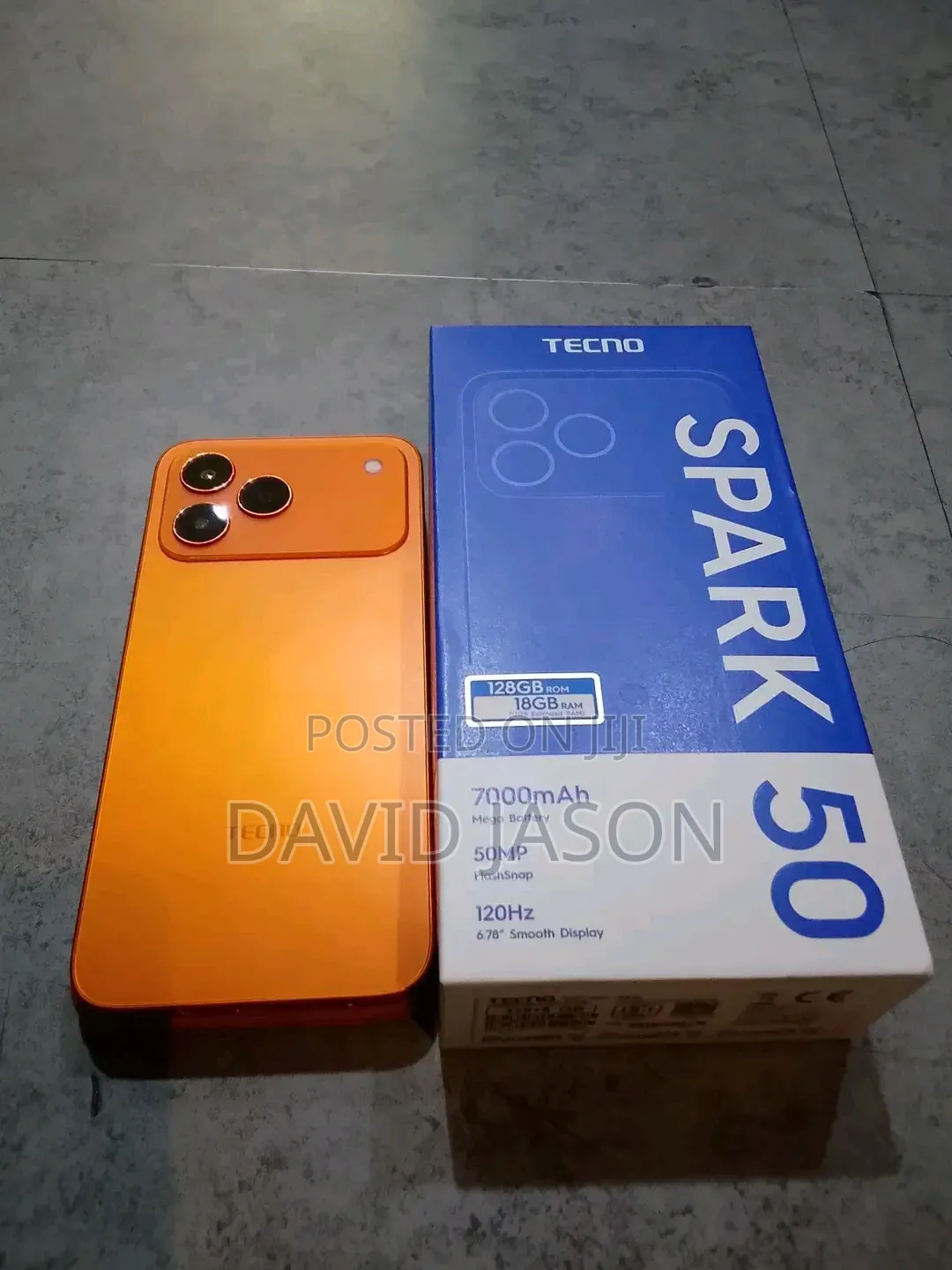 New Tecno Spark 50 128 GB Orange
