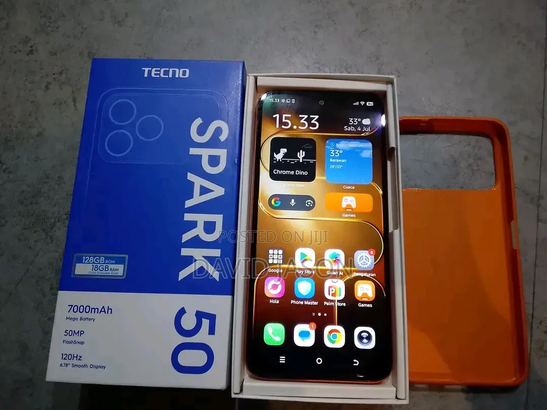 New Tecno Spark 50 128 GB Orange