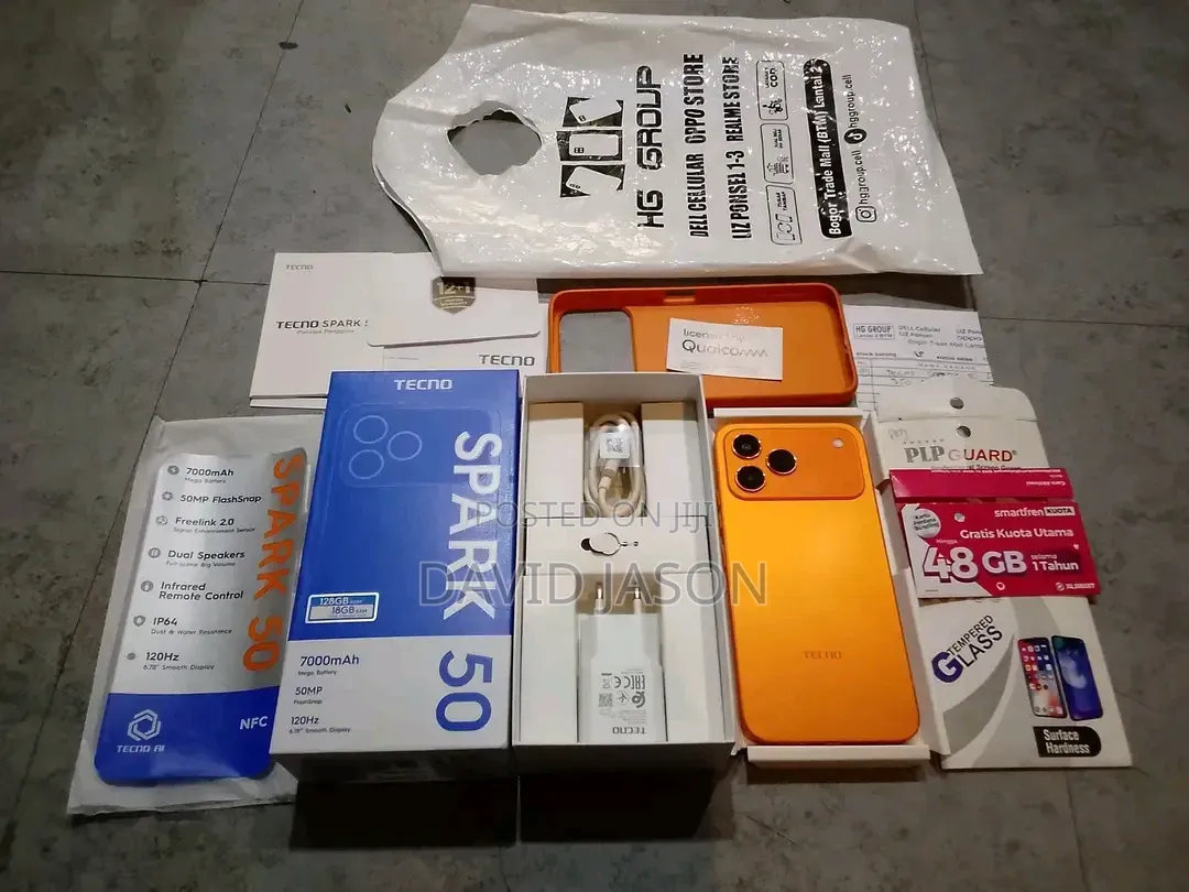 New Tecno Spark 50 128 GB Orange