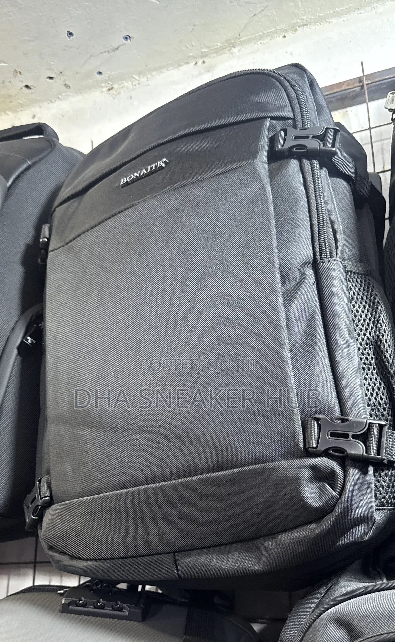 Bonate Black Laptop Bag
