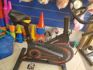 Happy Gym Branded Magnetic Spinning Bike, for Indoor Cardio Workouts.