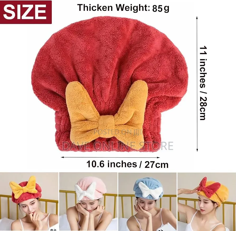 Ultra Absorbent Hair Quick Drying Towel for Women Microfiber Wrap