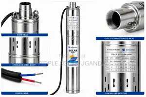 250w Solar Borehole Water Pump, 75m Head, 24v Deep Well Pump