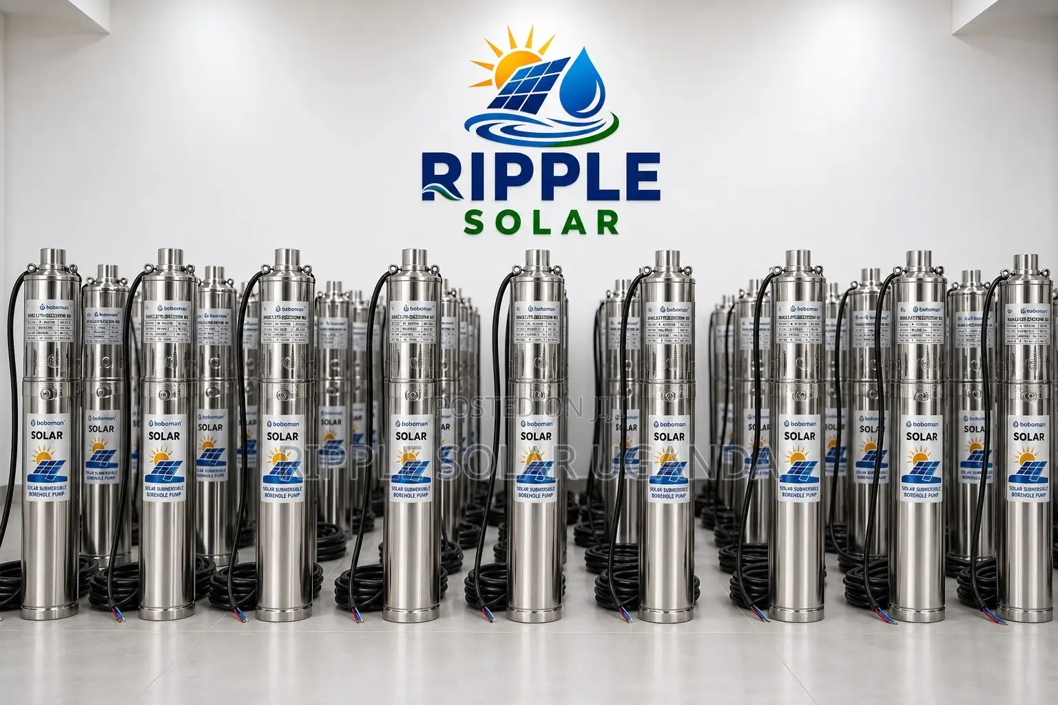 250w Solar Borehole Water Pump, 75m Head, 24v Deep Well Pump