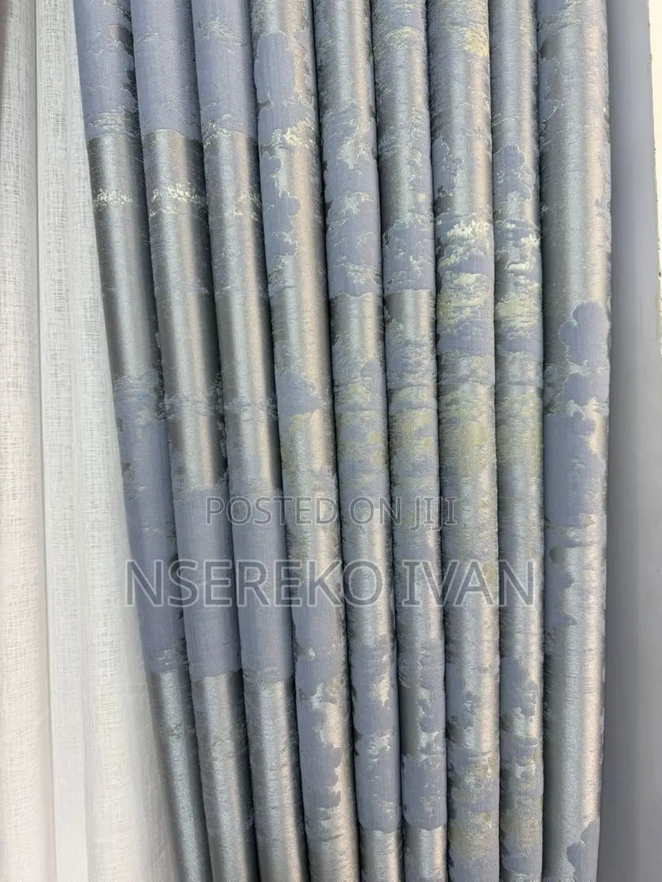 Gray and Cream Designs Curtains