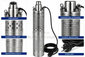 370w AC Borehole Water Pump 80m Deep Well Submersible Pump