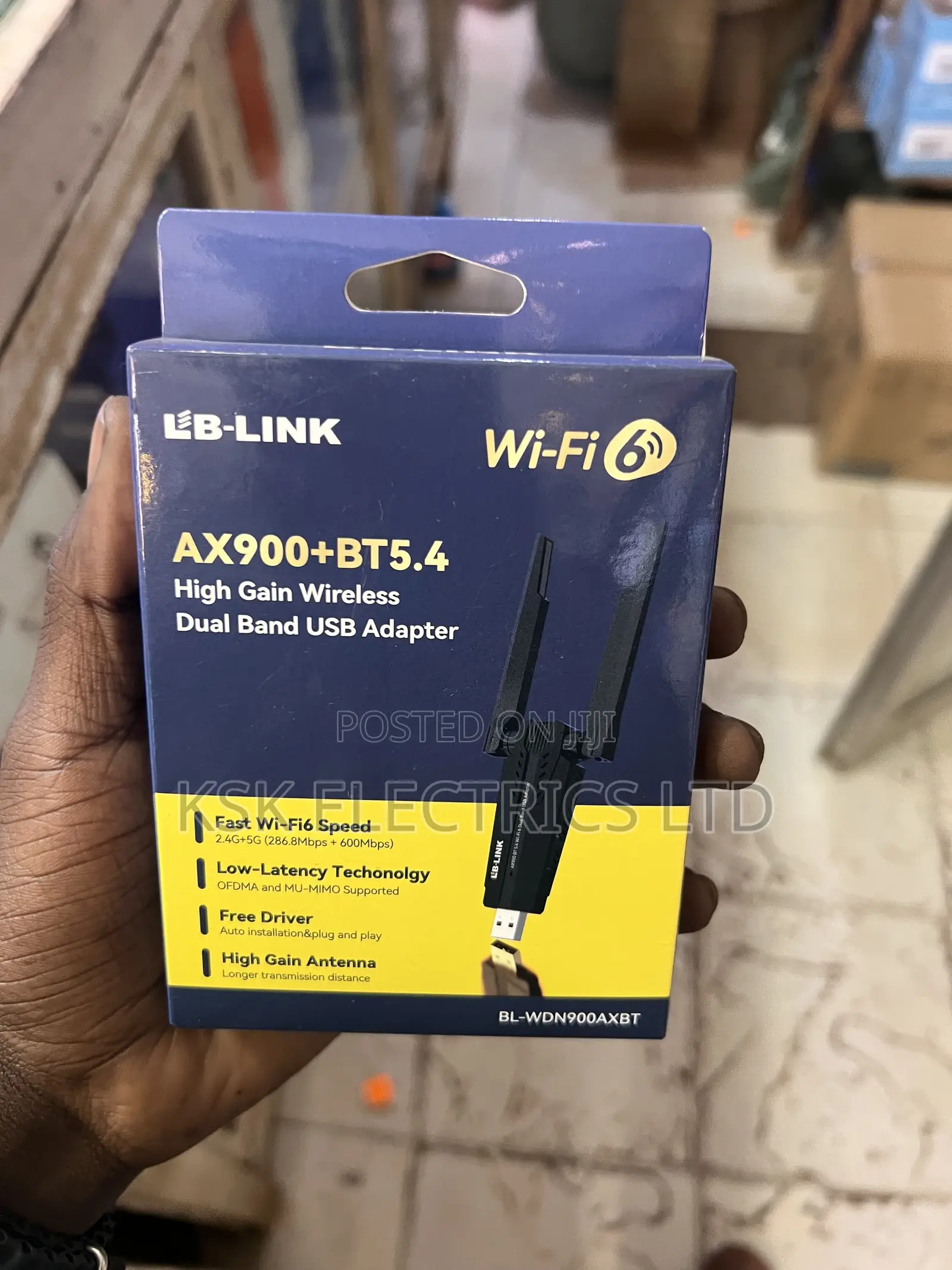 Lb-Link Ax900+Bt5.4 High Gain Wireless Dual Band USB Adapter