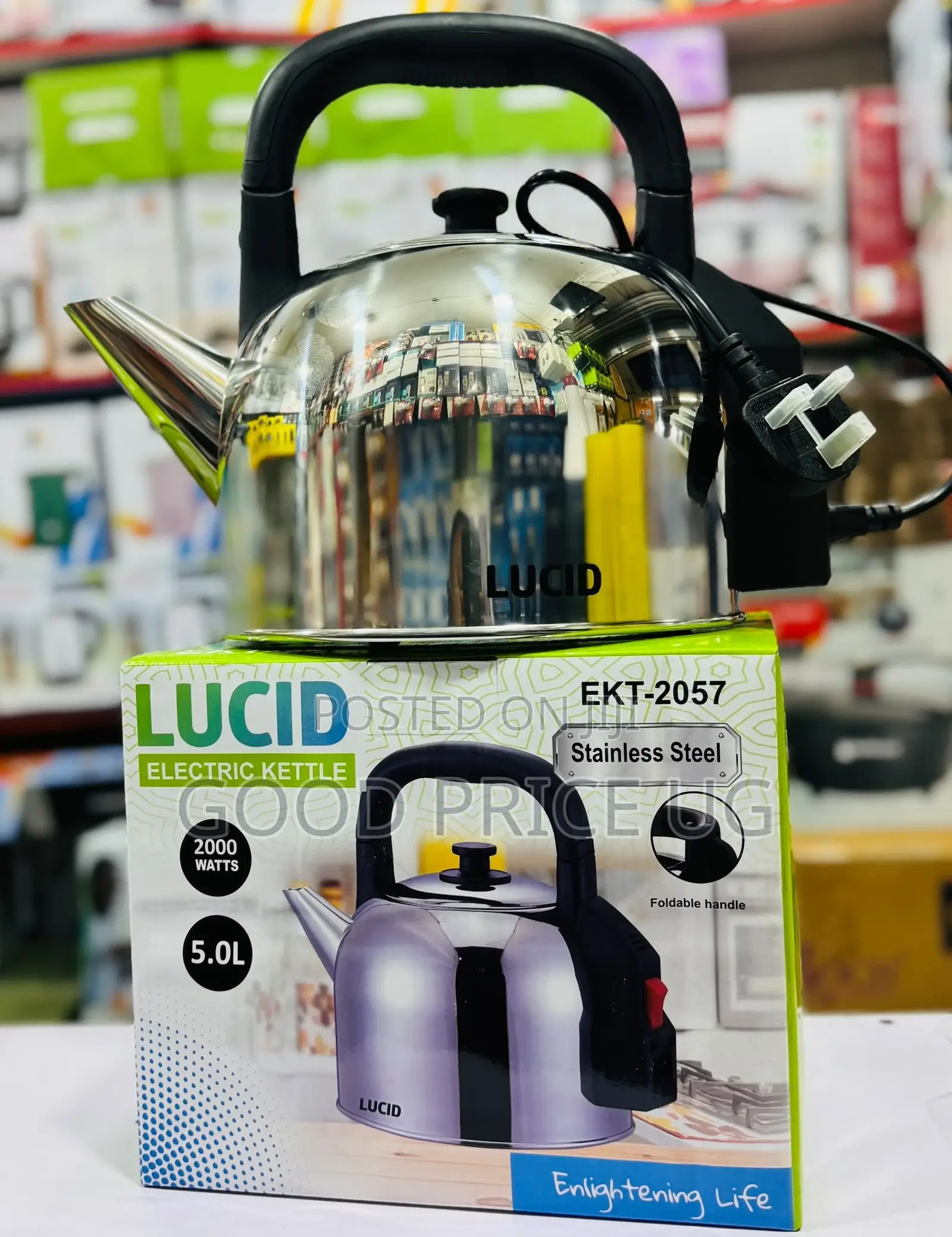 Lucid Ekt-2057 Stainless Steel Electric Kettle,