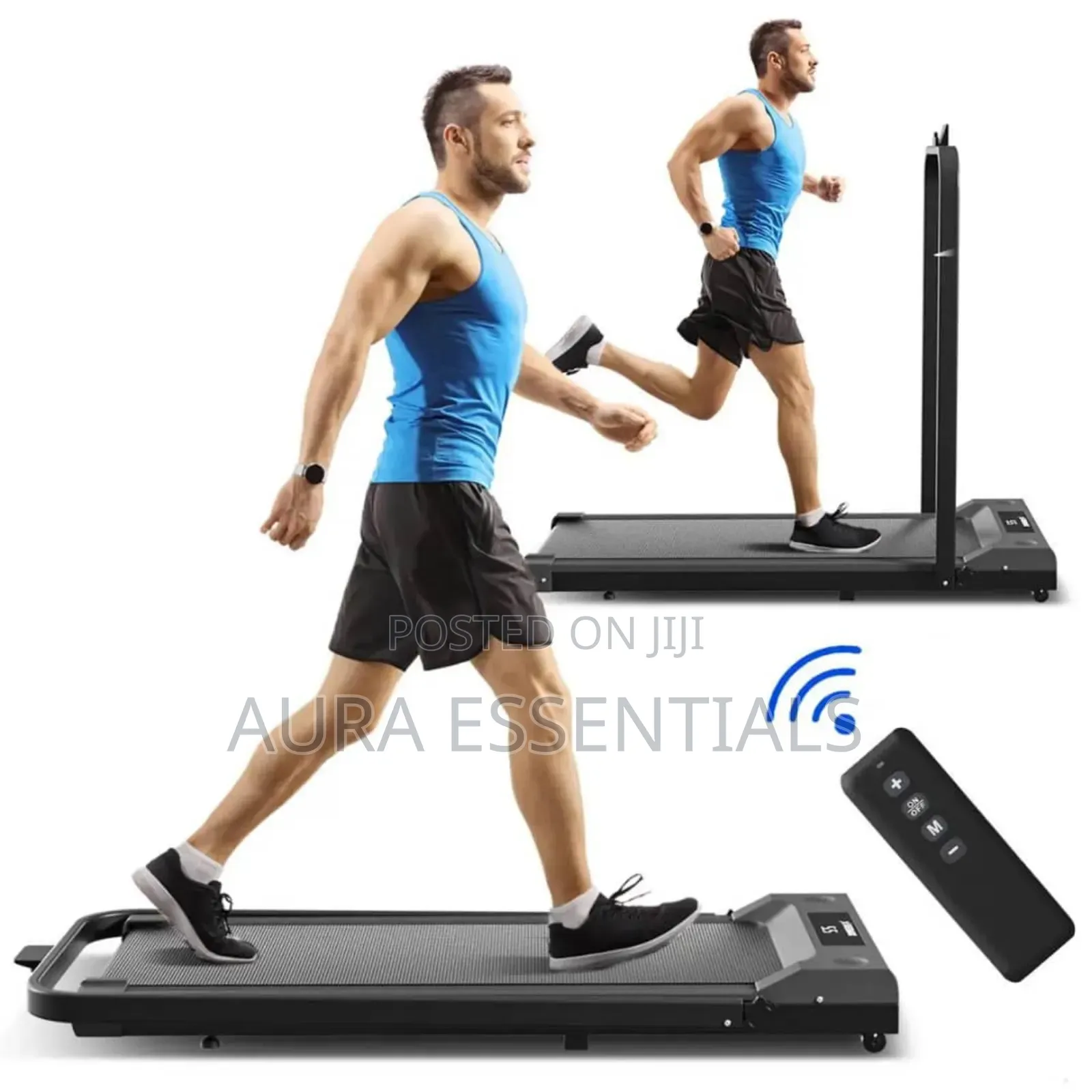 Foldable 2-in-1 Walking Pad Treadmill.