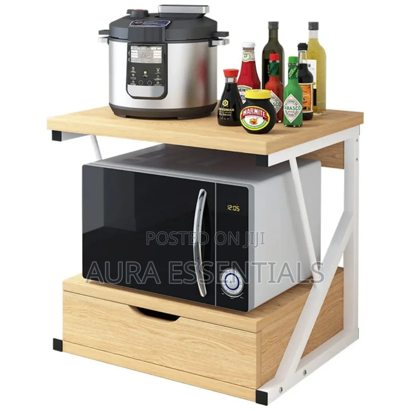 2-Tier Countertop Kitchen Organizer Rack