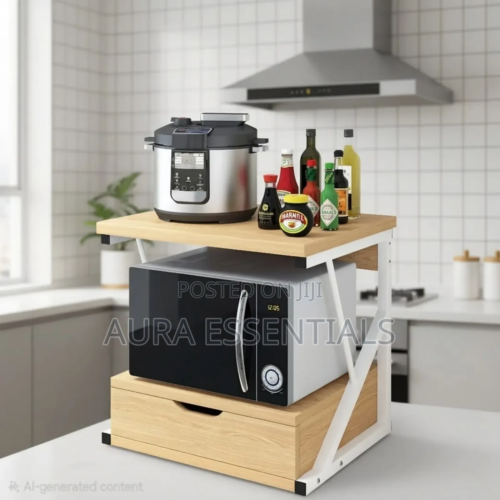 2-Tier Countertop Kitchen Organizer Rack