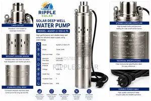 750w Ac Borehole Water Pump 175m Deep Well Submersible Pump