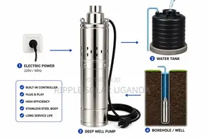 750w AC Borehole Water Pump 175m Deep Well Submersible Pump