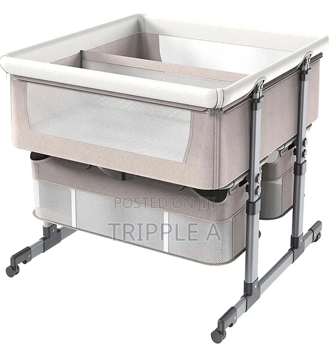 Twin Bassinet for Infants, Bedside Crib for 2 Babies