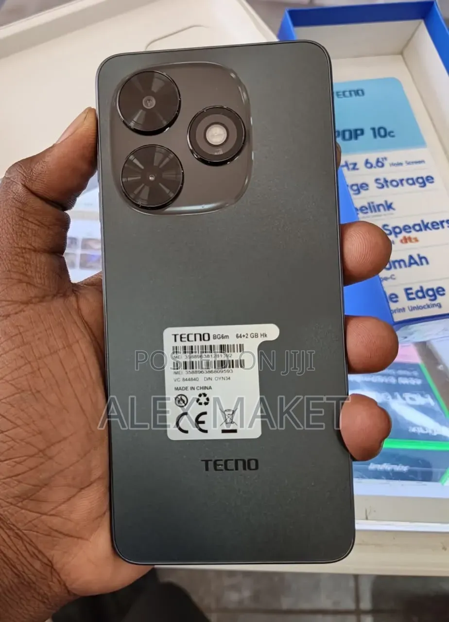 New Tecno Pop 10C 128 GB Black