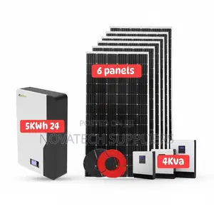 Complete 5kwh 24v 200ah Solar Kit | 6kva Hybrid Inverter