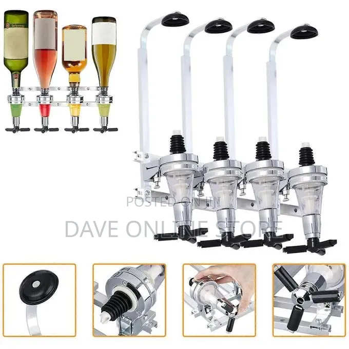 4 Slot Wall Mount Beer Dispenser