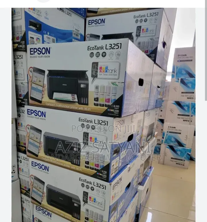 Epson Ecotank L3251 N L3252 Compact, 4-in-1 (Print, Copy, Scan,Wifi)