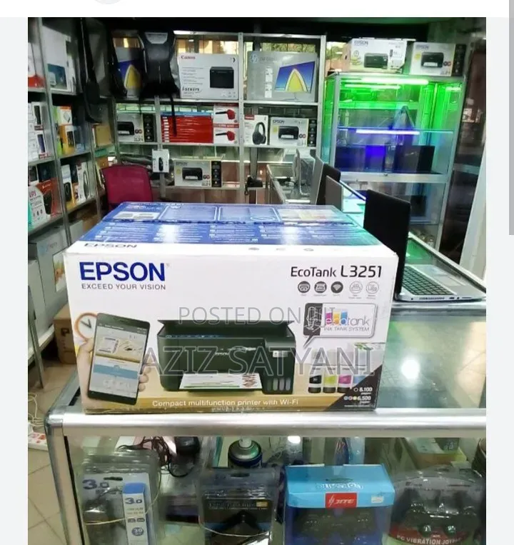 Epson Ecotank L3251 N L3252 Compact, 4-in-1 (Print, Copy, Scan,Wifi)