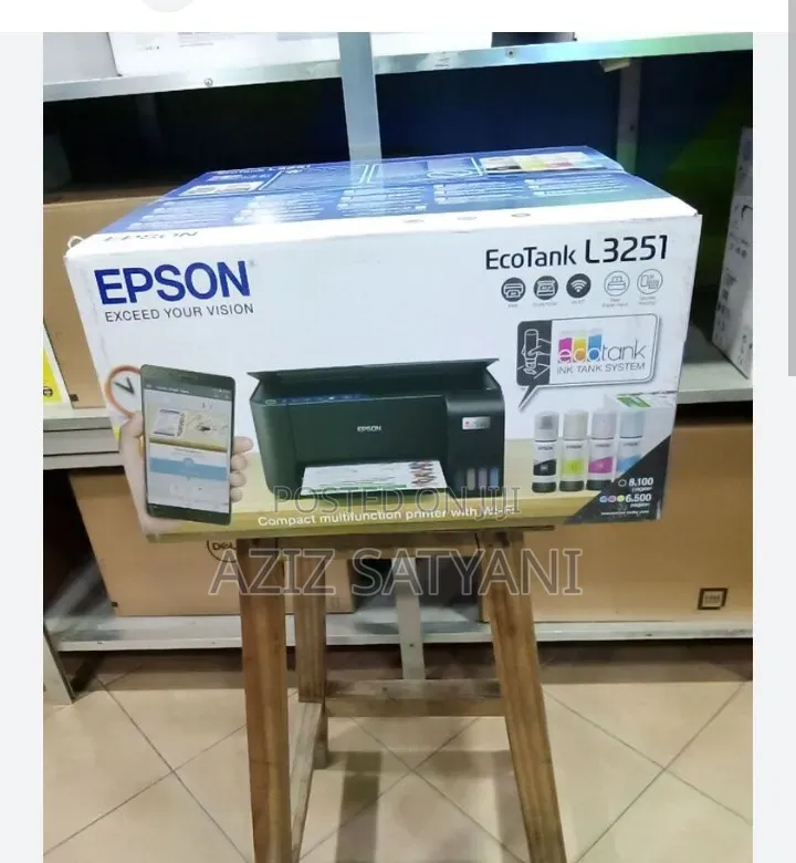 Epson Ecotank L3251 N L3252 Compact, 4-in-1 (Print, Copy, Scan,Wifi)