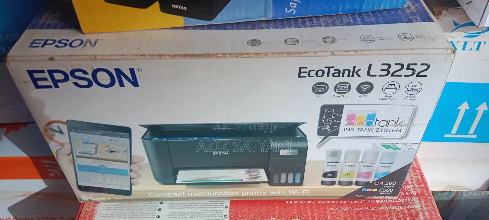Epson Ecotank L3251 N L3252 Compact, 4-in-1 (Print, Copy, Scan,Wifi)