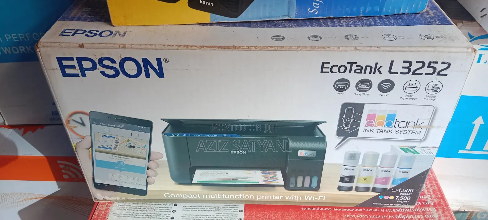 Epson Ecotank L3251 N L3252 Compact, 4-in-1 (Print, Copy, Scan,Wifi)