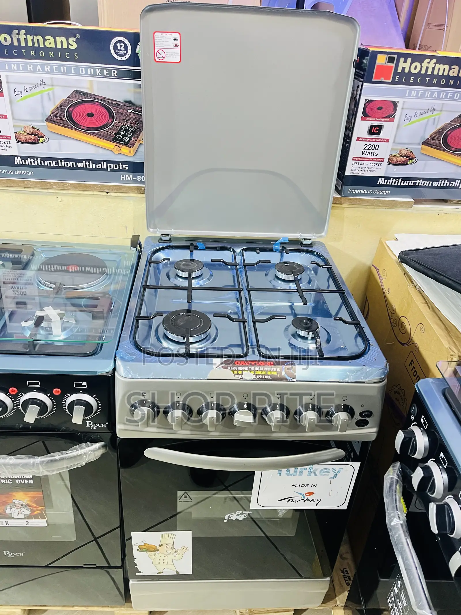 Super Chef 50/60cm 4 Gas Cooker