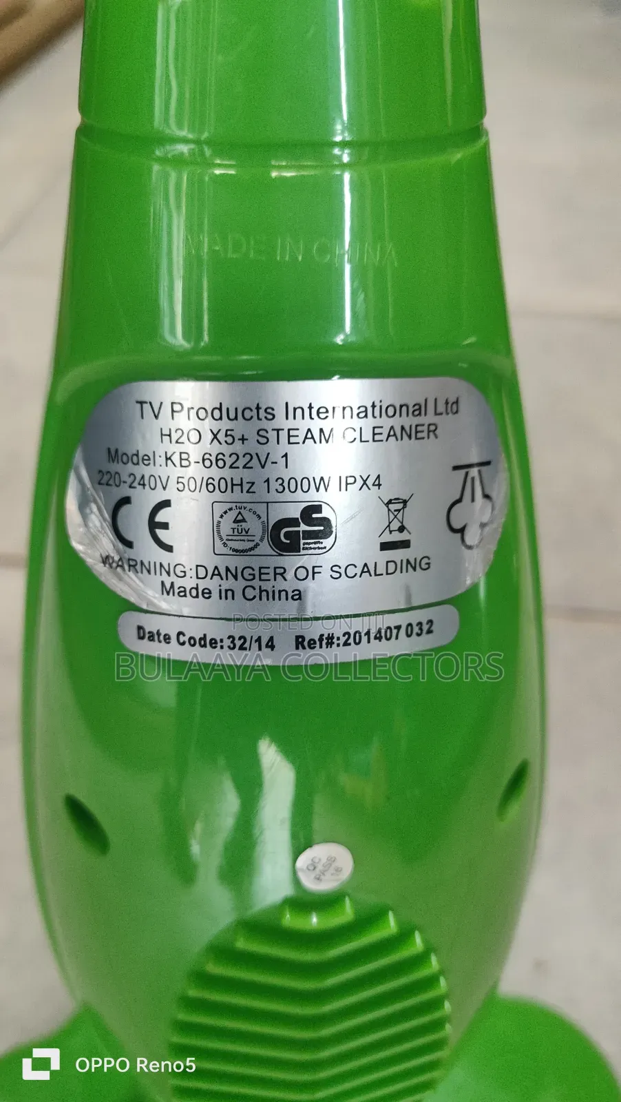 Uk Used H2o X5 5-in-1 Steam Mop and Handheld Steamer.
