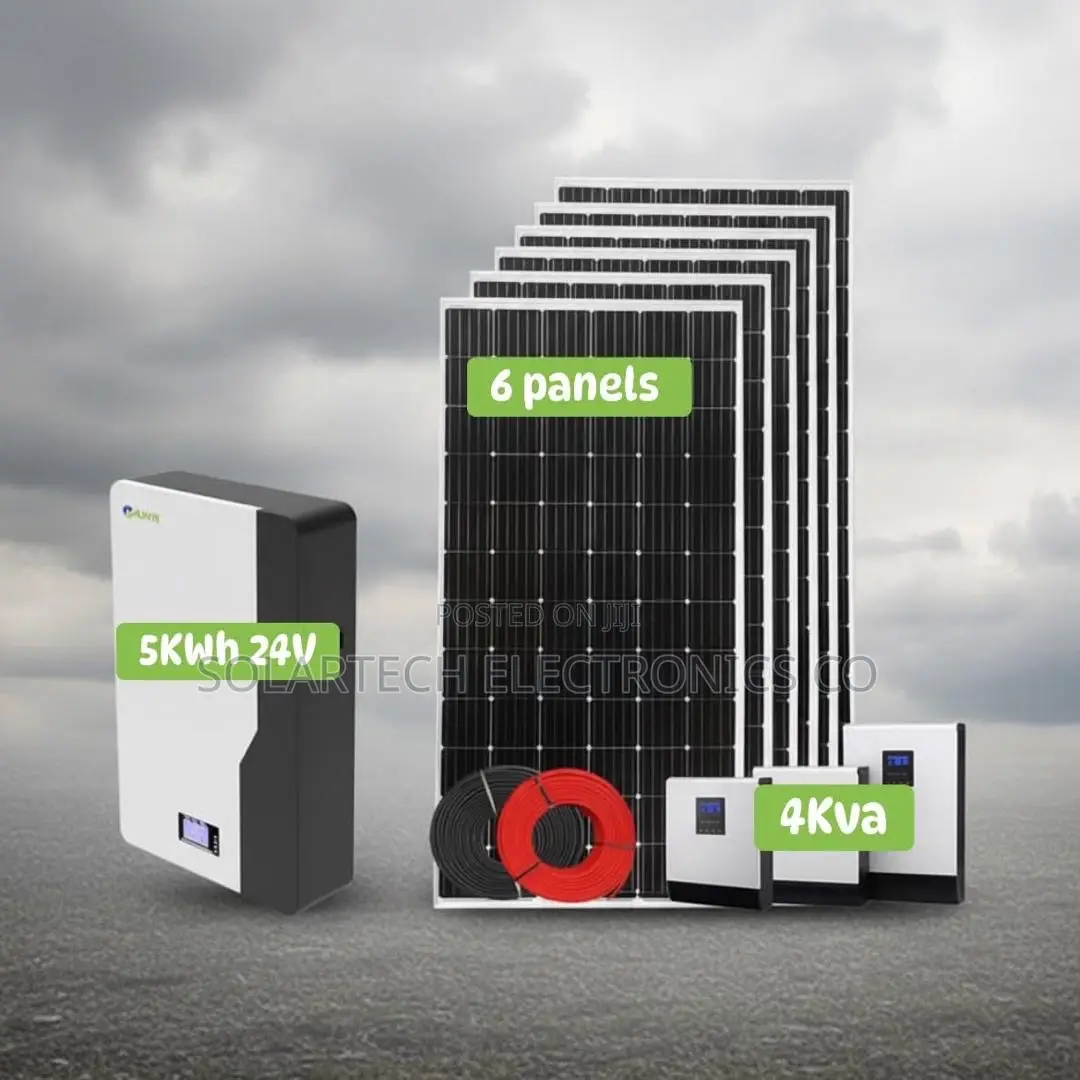 Heavy-Duty 5kwh 24v 200ah Hybrid Solar Package