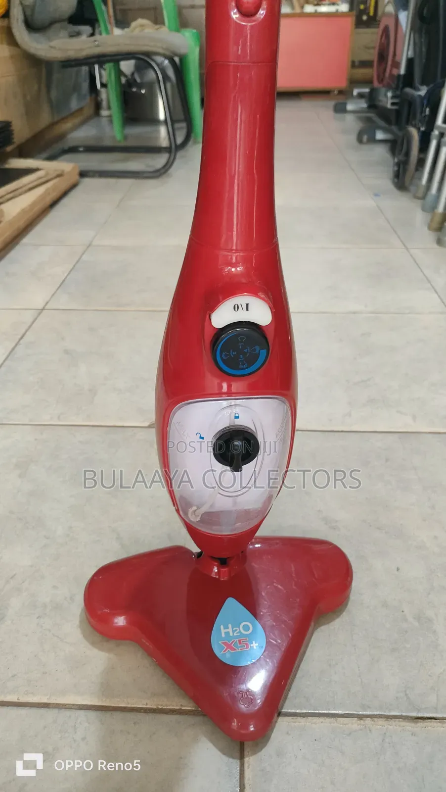 Uk Used Red H2o X5 5-in-1 Steam Mop and Handheld Cleaner.
