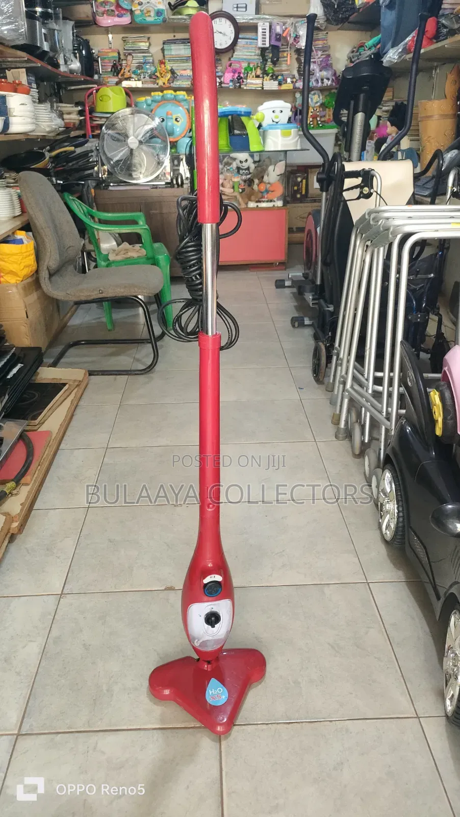 Uk Used Red H2o X5 5-in-1 Steam Mop and Handheld Cleaner.