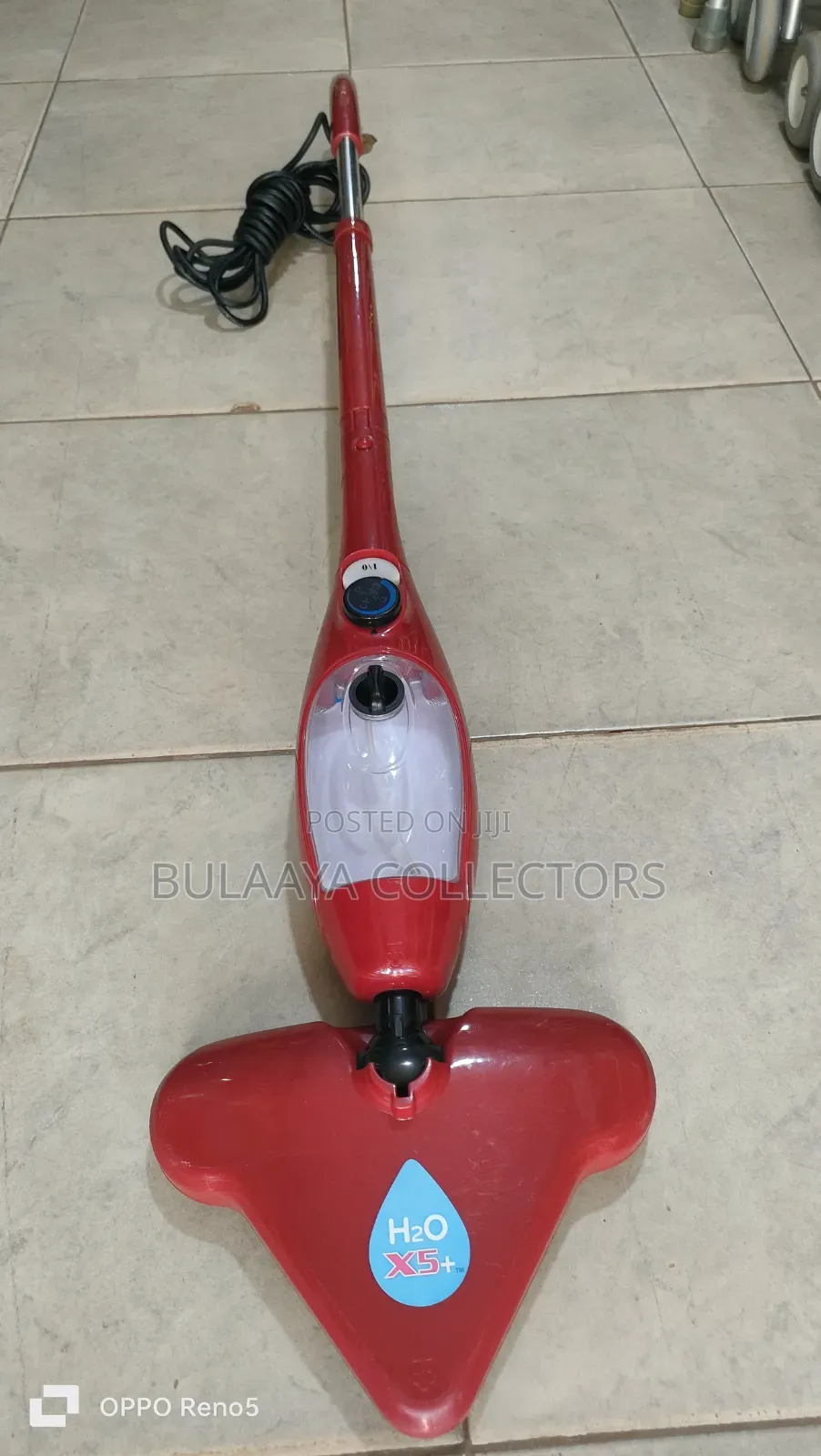 Uk Used Red H2o X5 5-in-1 Steam Mop and Handheld Cleaner.
