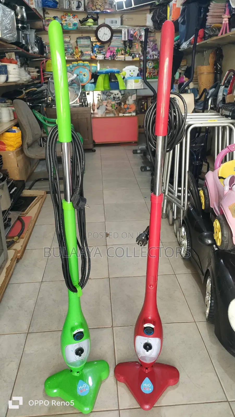 Uk Used Red H2o X5 5-in-1 Steam Mop and Handheld Cleaner.