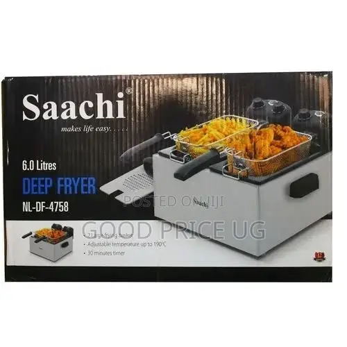 Saachi 6.0 Litres Double Deep Fryer (Model Nl-Df-