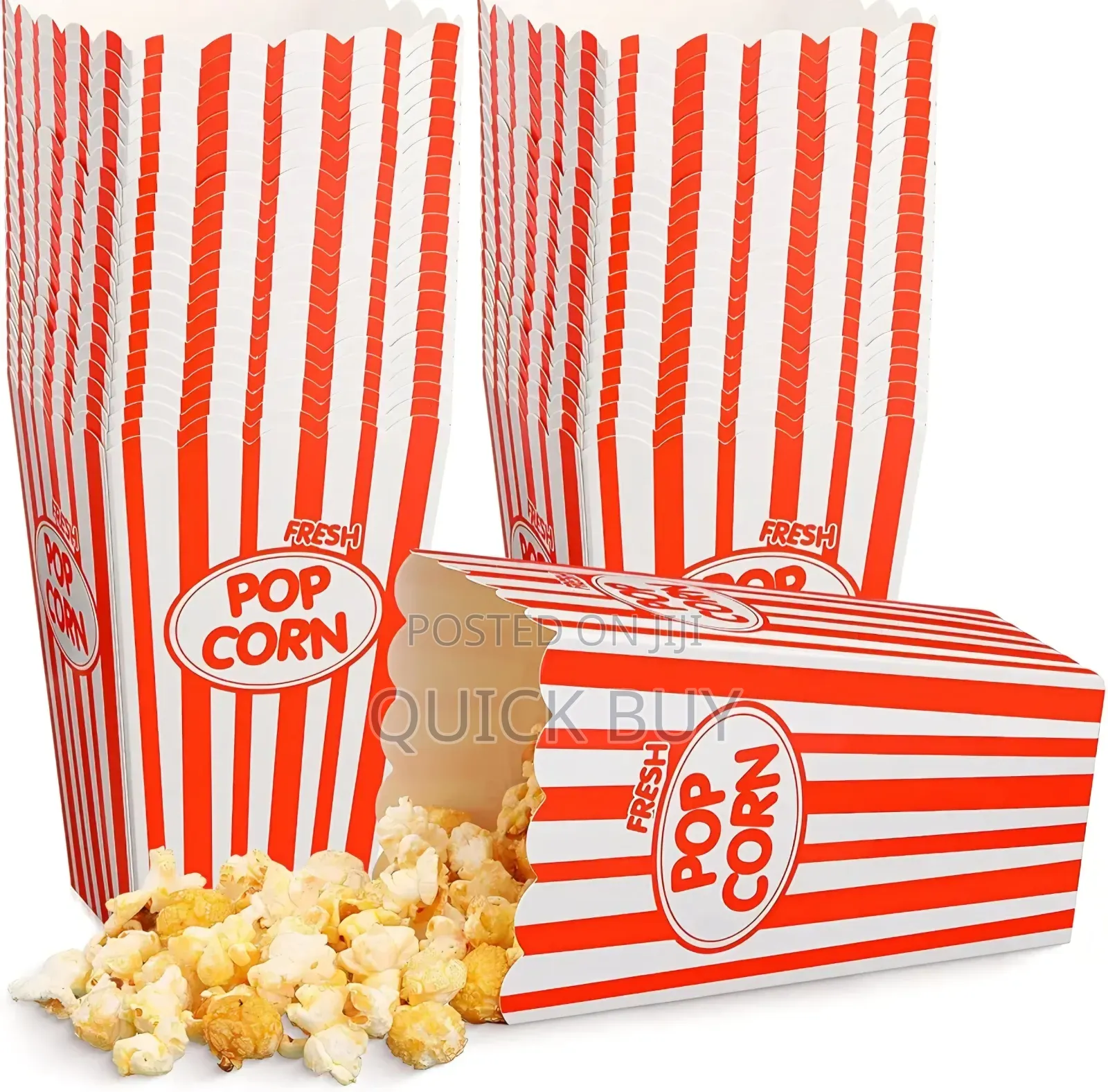 2pcs Reusable Plastic Popcorn Boxes