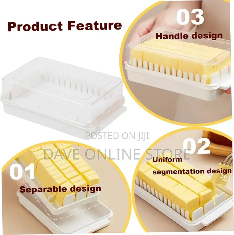 Butter Cutting Box Dish With Lid