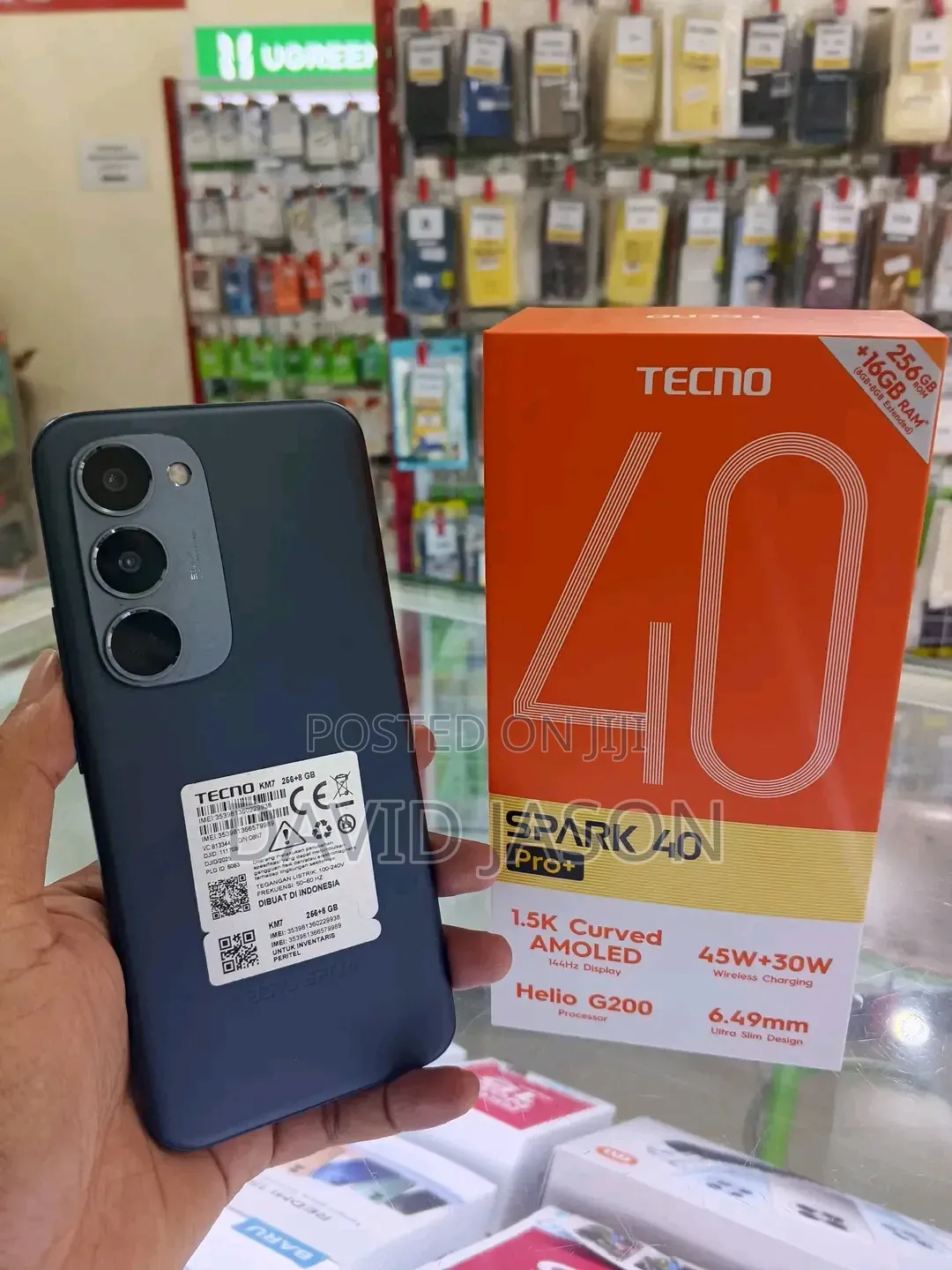 New Tecno Spark 40 Pro+ 256 GB Black